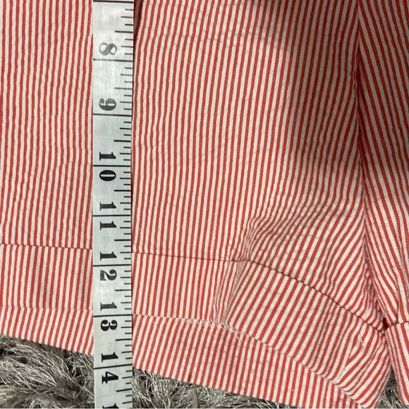 Kenar women orange and white stripes,front buttons closure. Size 8. Used. - Picture 7 of 9